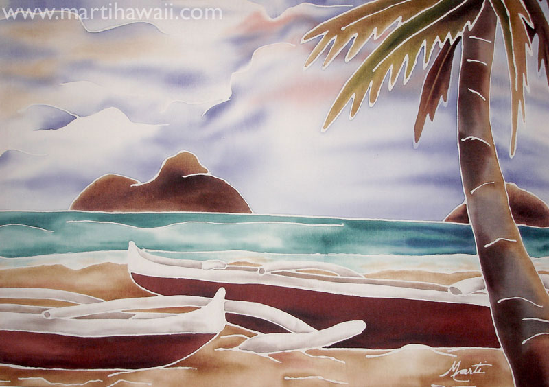 Lanikai Canoes by Marti Wiese Rounds