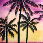 Silhouette Palms by Marti Wiese Rounds